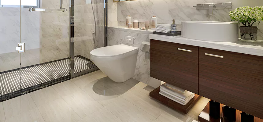 Burst Pipe Bathroom Cleanup in Plymouth